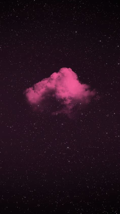 AESTHETIC CLOUDS, Pink, amoled, bezel less, black, dark, iphone, night sky, oled, HD phone ...