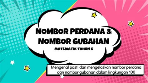 Nombor Perdana Dan Nombor Gubahan - BreannailShort