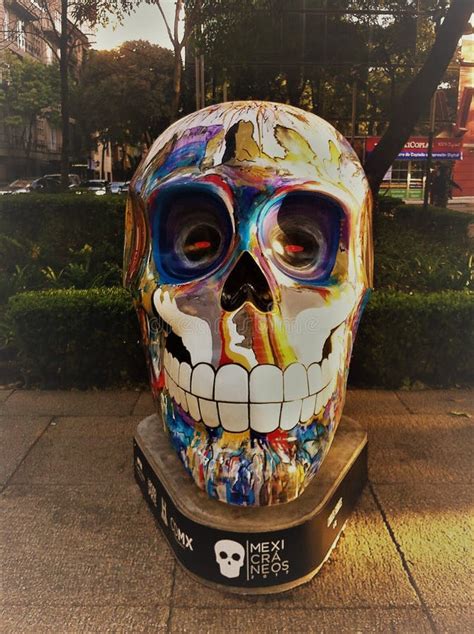 Street Skull in Mexico City Editorial Stock Image - Image of tradition, traditional: 104125639