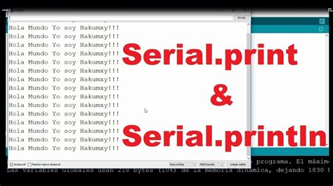 Arduino Serial Print y Println - YouTube