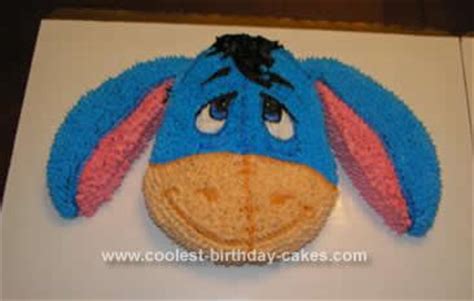 Coolest Homemade Eeyore Birthday Cake Design