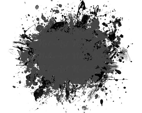 Background Paint Splatter Grey Black Splash Frame Splatter Background ...