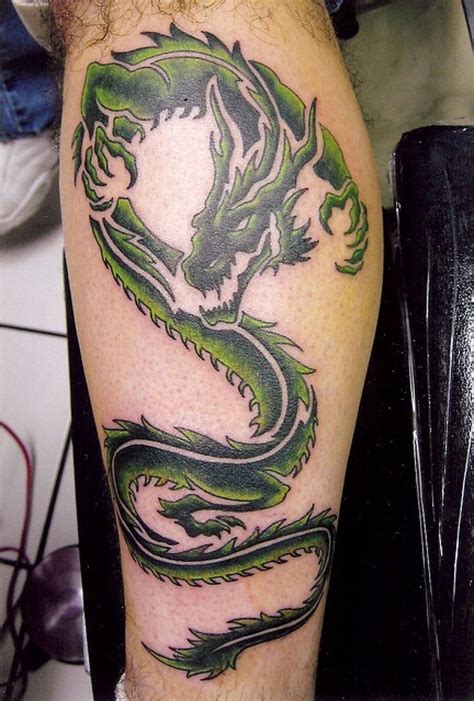 dragon tattoos on leg - Google Search | Dragon tattoos for men, Dragon tattoo leg, Green tattoos