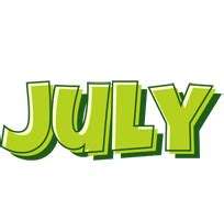 July Logo | Name Logo Generator - Smoothie, Summer, Birthday, Kiddo, Colors Style