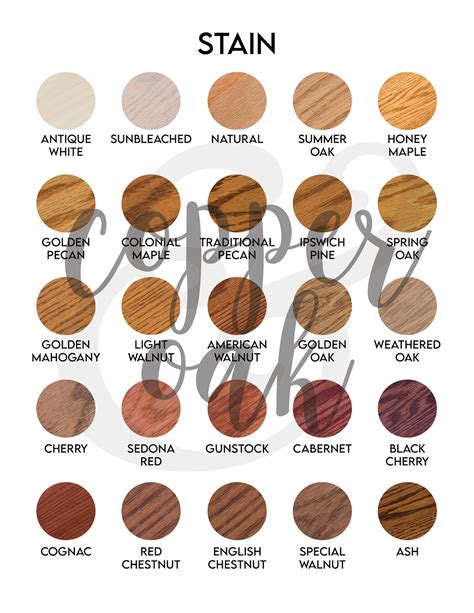 Digital Varathane Stain Chart / Paint Samples - Etsy