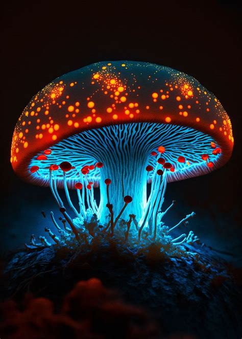 'Mushroom Light' Poster, picture, metal print, paint by Muh Asdar ...