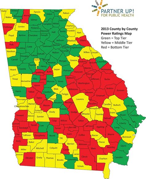 Georgia Counties Map 2020