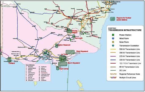 Victorian Regions of Interest for nuclear power stations