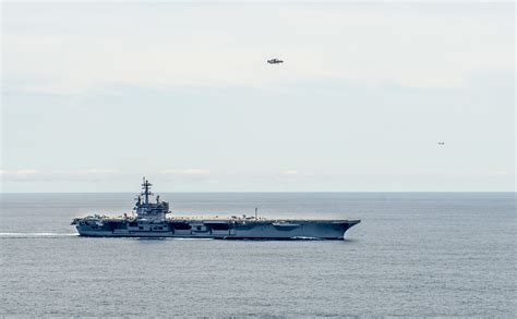 USS George H.W. Bush Aircraft Carrier Crew Honors Namesake With ...