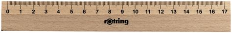 Rotring Centro Wood Ruler - 17cm | S0237930 | The Online Pen Company