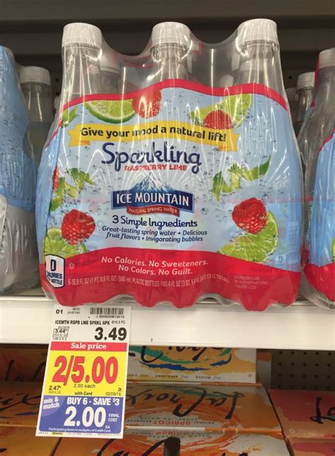 Ice Mountain Sparkling Water as low as FREE at Kroger! - Kroger Krazy