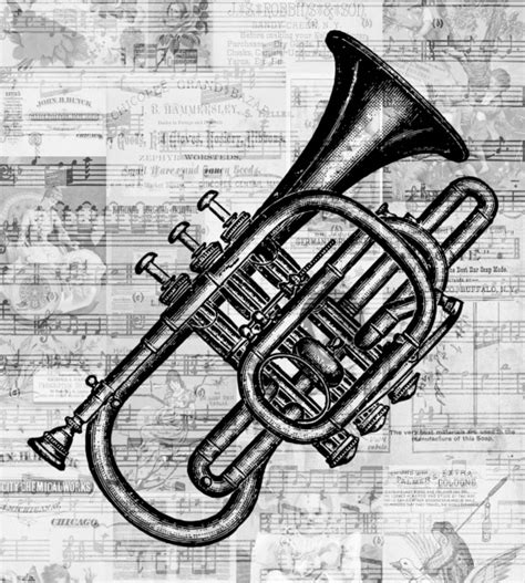 Vintage Trumpet Free Stock Photo - Public Domain Pictures