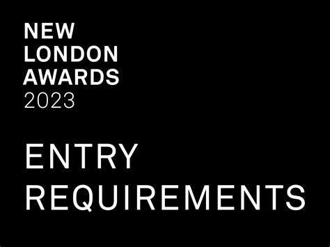 New London Awards 2023 - Entry Requirements - New London Architecture