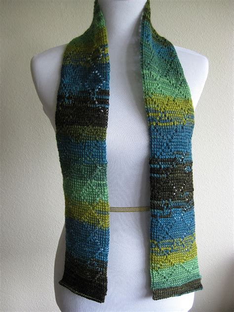 Diamond Scarf Tunisian Crochet | Kickin Crochet