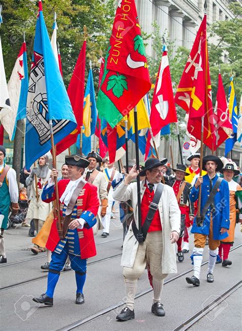 Swiss National Day parade on August 1in Zurich | Swiss