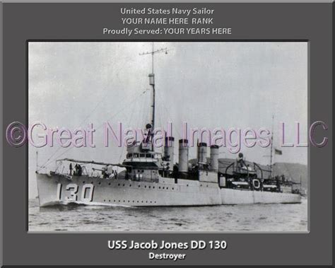 USS Jacob Jones DD 130 : Personalized Navy Ship Photo ⋆ Personalized US Navy Ship Prints Photos ...