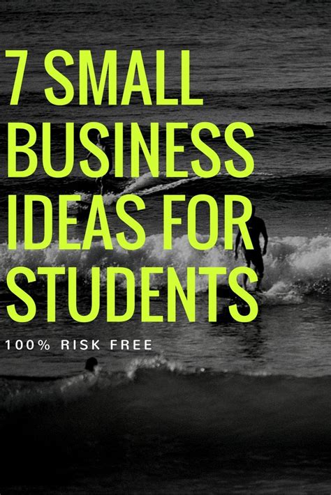 entrepreneurship ideas | Business ideas for students, Small business ideas, Small business