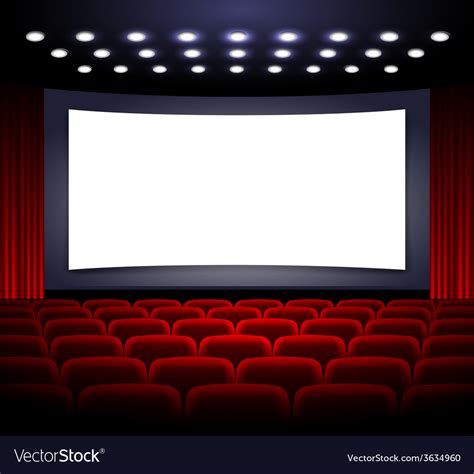 Movie theatre design Royalty Free Vector Image