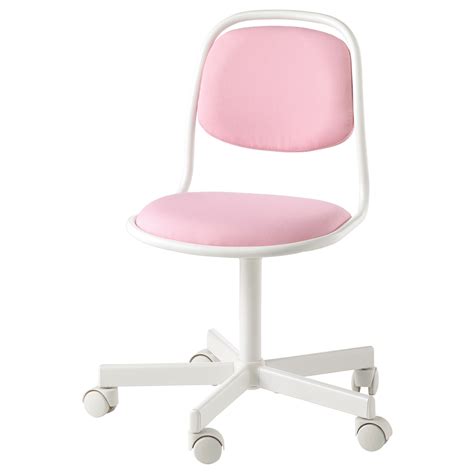 ÖRFJÄLL white, Vissle pink, Children's desk chair - IKEA