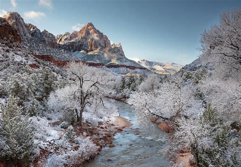 Winter Morning - Zion Photograph by Mark Christian