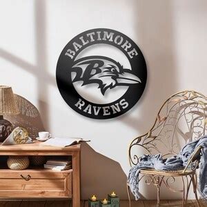 Baltimore Ravens Metal Wall Art, Unique Baltimore Ravens Wall Decor ...