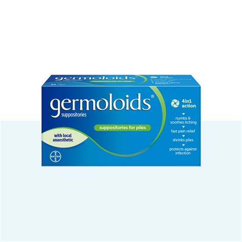 Germoloids Suppositories | Piles treatment with anaesthetic