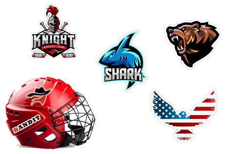 Custom Hockey Helmet Stickers - Vinyl Status