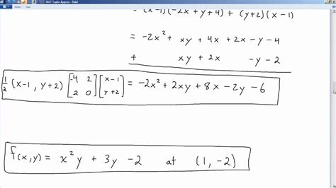 Tangent Plane & 2nd order approximations in multivariable calculus - YouTube