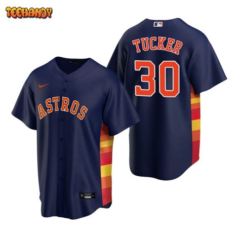 Houston Astros Kyle Tucker Navy Replica Alternate Jersey