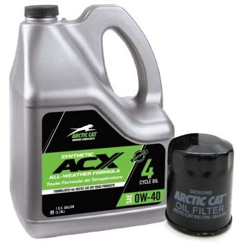 Arctic Cat ATV ACX 0W-40 Synthetic Oil Change Kit 2 Quart - 550-1000 - 2436-851