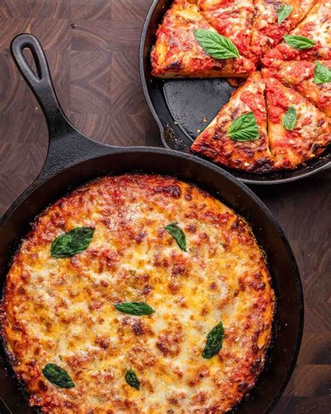 Cast Iron Pan Pizza - Sip and Feast