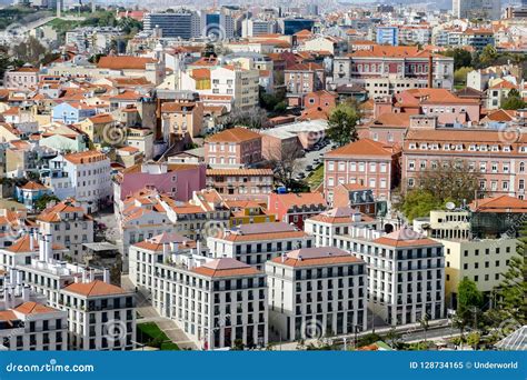 View of the City, in Lisbon Capital City of Portugal Stock Image ...