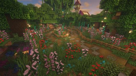 Flower garden : r/Minecraftbuilds