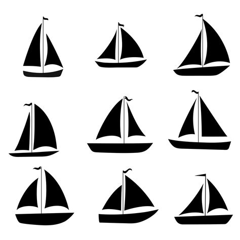 Sailboat Silhouette Vector Art, Icons, and Graphics for Free Download