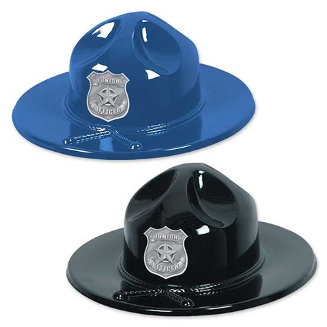 Plastic Trooper Hats w/ Stock Silver Shield