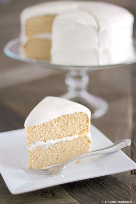 Healthy Gluten Free Vanilla Cake | Sugar Free, Low Carb | Desserts With Benefits