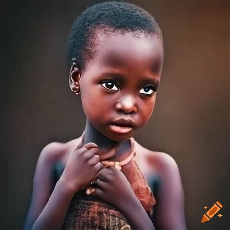 Poster of a missing african girl on Craiyon