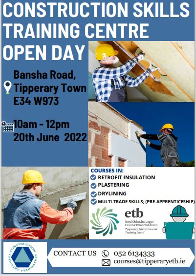 Tipperary ETB OPEN DAY - Construction/Retrofit Skills Training Centre