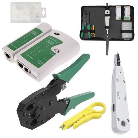 Generic RJ45 Ethernet Network Cable Tester Crimping Crimper Stripper ...