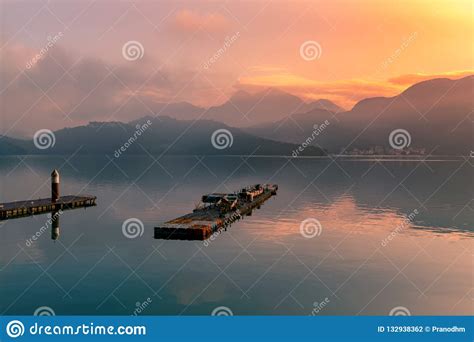 Sunrise Over Sky Reflection Water Lake Stock Photo - Image of dawn, dream: 132938362