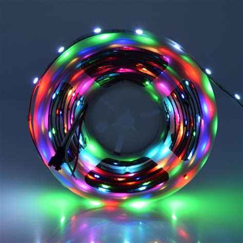 1m 5m ws2813 rgb dream color non-waterproof led pixel strip light for ...