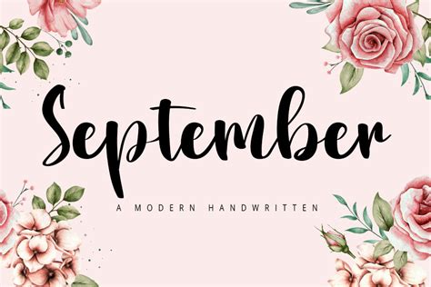 September Font by FreshTypeINK · Creative Fabrica