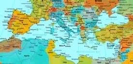 Mediterranean Sea Maps | Maps of Mediterranean Sea