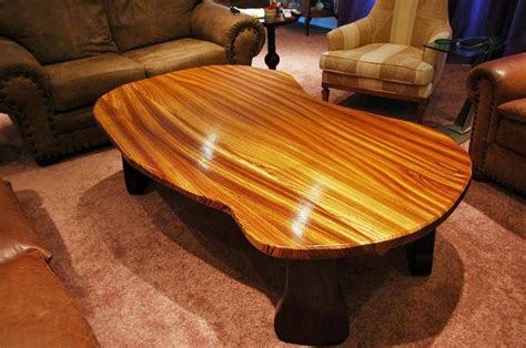 Custom freeform Zebrawood coffee table | Eettafel, Tafel, Lichttafel