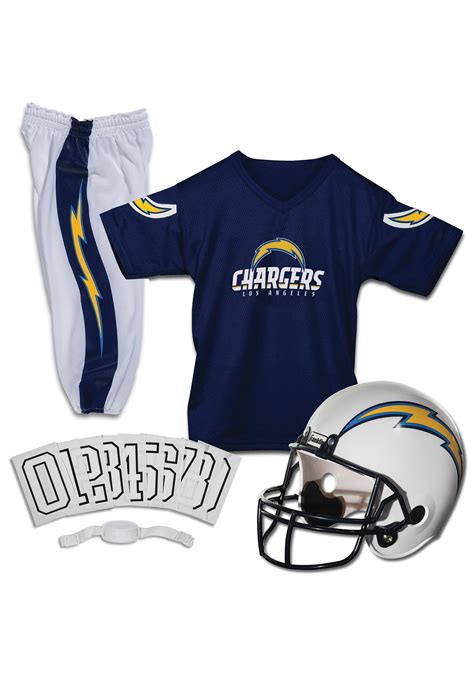 Child NFL Chargers Deluxe Helmet/Uniform Costume Set