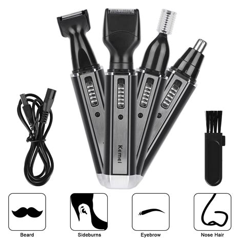 Ear and Nose Hair Trimmer Clippers for Men Women, 4 in 1 USB ...