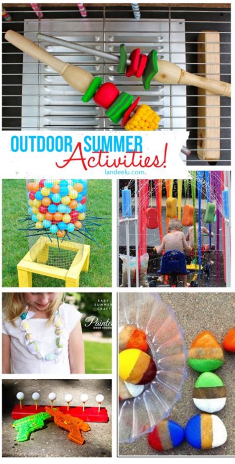 Outdoor DIY Summer Activities for Kids | landeelu.com