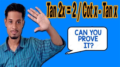 How to prove : Tan 2x = 2 / Cot x - Tan x | easy method | latest | 2019 ...