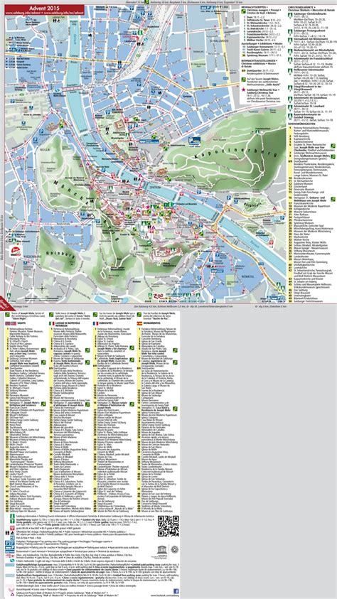 Salzburg tourist attractions map - Ontheworldmap.com