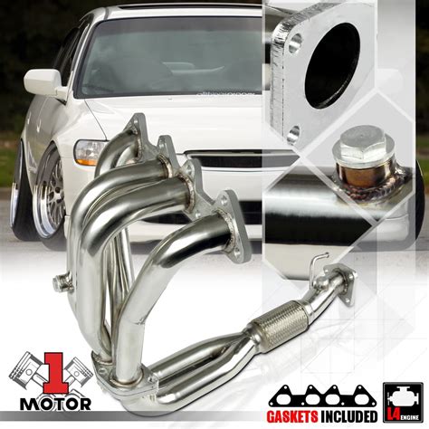 Stainless Steel 4-2-1 Exhaust Header Manifold for 98-02 Honda Accord 2.3 F23A I4 99 00 01 ...